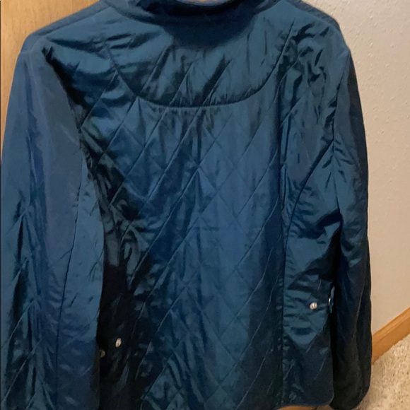 Talbots jacket lined with fleece. Dark teal blue. - Picture 3 of 3